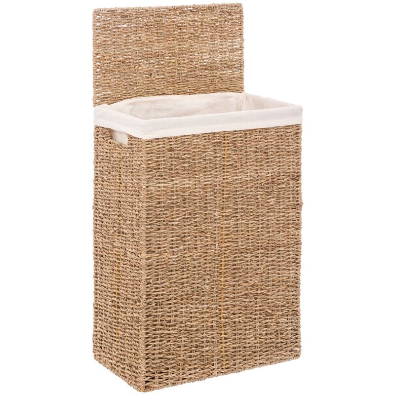 Panier conteneur Well Home pour vêtements ou linge, format rectangulaire 40L