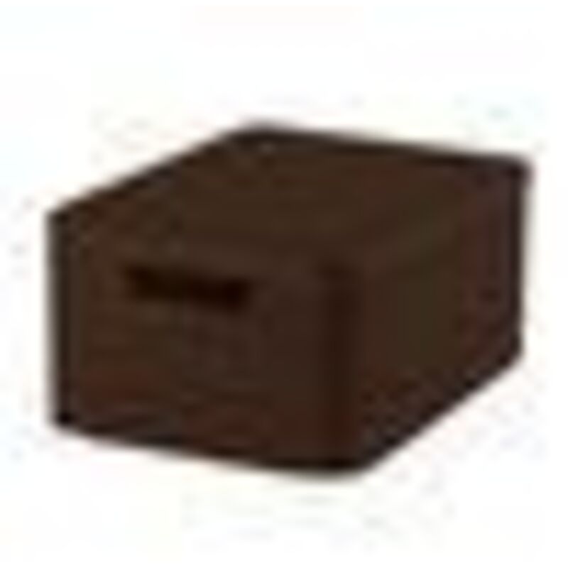 Curver 205839 Rangement Style Aspect Rotin S + Couvercle Deuxième Génération Polypropylène Chocolat