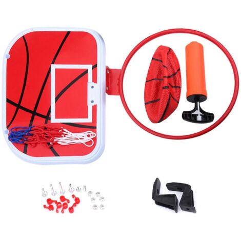 Panier de basket-ball/netball suspendu miniature 2024 avec pompe à air pour enfants, idéal pour les jeux d'intérieur et d'extérieur.