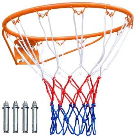 Panier de basket-Cerceau flexible mural-Pour porte ou support enterré-Filet inclus-45.72cm-58x50x10(cm)