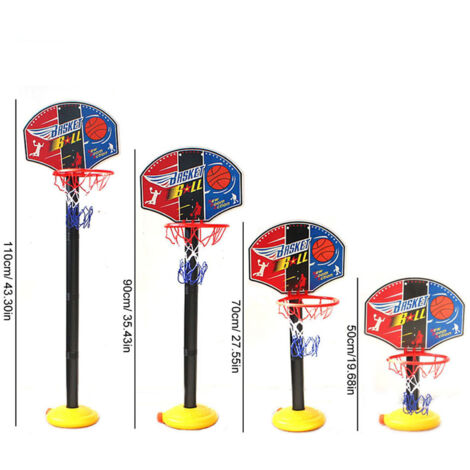 Panier de Basket Miniature Portable Réglable - Jouet d'Entraînement Sportif Intérieur/Extérieur - Idée Cadeau