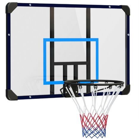 Panier de basket mural 45 cm – Acier et polycarbonate – Fixation murale facile – Résistant aux entraînements intensifs
