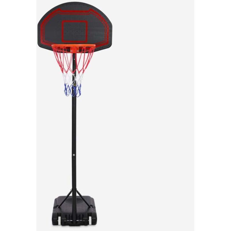PLAYTOWN Panier de basket portable avec roues r&eacute;glables en hauteur 160-210 cm la