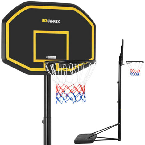 Panier de Basket sur Pied Avec Poteau Hauteur Réglable Mobile 200cm à 305 cm