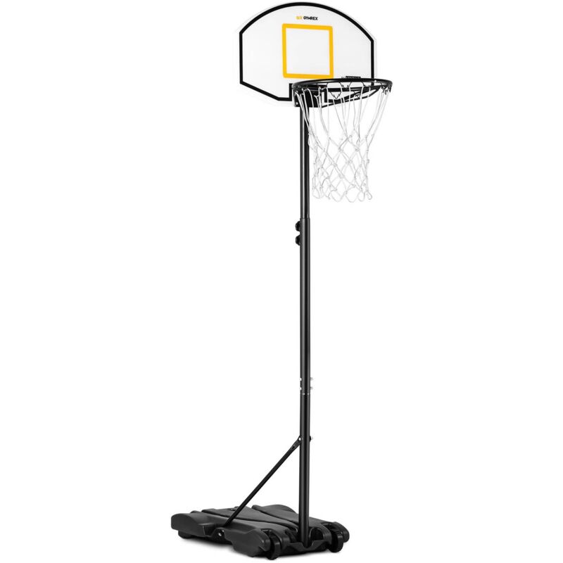 Gymrex - Panier de Basket Sur Pied Pour Enfant Arceau ø39cm Intérieur Extérieur 178-205cm