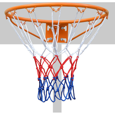 Panier de Basketball,avec Filet ,Fixation Murale pour Adultes et Enfants,Orange