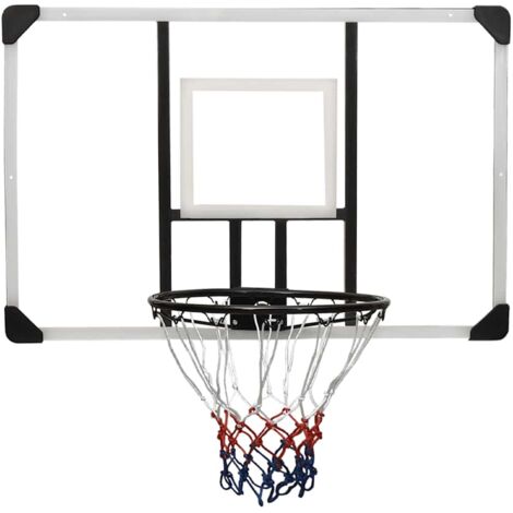 Panier de basket,Panneau de basket-ball Transparent 106x69x3 cm Polycarbonate -84416