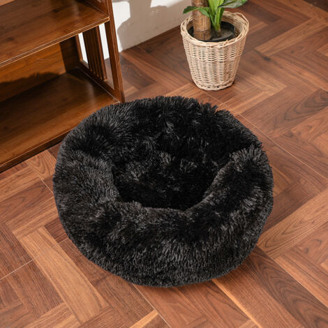 Panier de couchage pour chiens et chats, taille 40 cm, noir