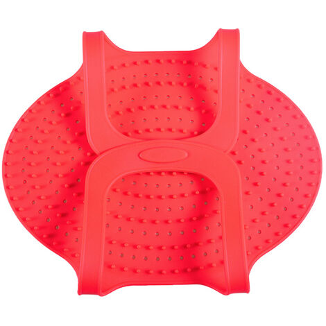 Panier de cuisson pliable en silicone de qualité alimentaire portable (rouge) 1 pièces