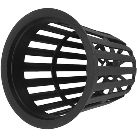 Panier de Culture Hydroponique - Lot de 10 - Plastique Durable Sans Odeur Noir/Diamètre 5.5cm Hauteur 5cm - Pour Jardins, Balcons et Culture Sans Terre