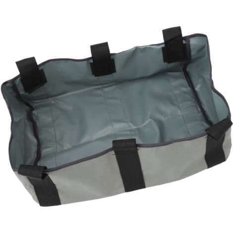 Panier de déambulateur en nylon avec attaches Velcro, sac de rangement portable pour fauteuil roulant, gris
