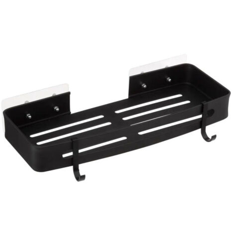 Panier de Douche "Adhésif" 32cm Noir