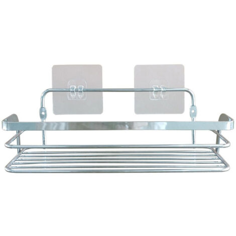 Panier de Douche Adhésif "Filaire Premium" 26cm Chrome
