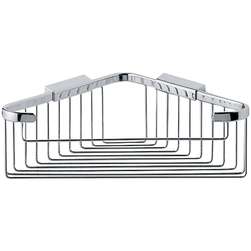 Inda - Panier de douche d'angle en chrome poli