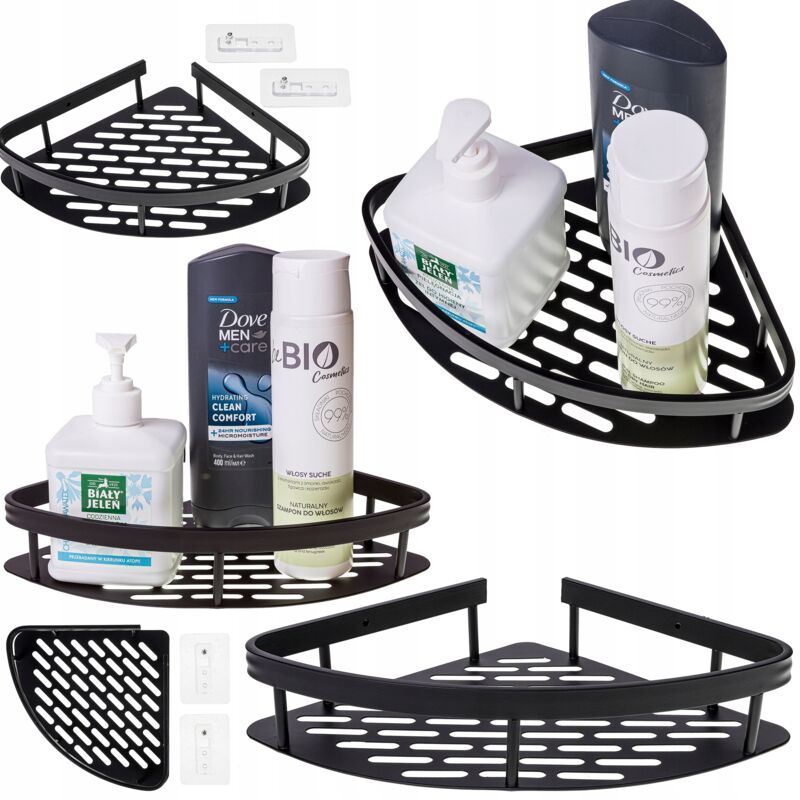 Étagère de coin de douche organisateur armoire à cosmétiques loft