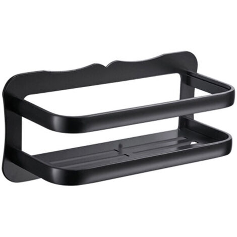 Panier de Douche et Cuisine Serviteurs de Douche,Rustproof Space Aluminium Shower Shelves for Inside Shower,Noir 30cm