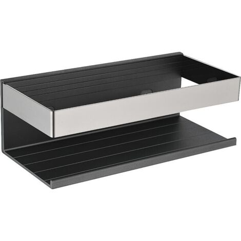 Panier de douche Kalomo gris foncé, 220x100x75 mm