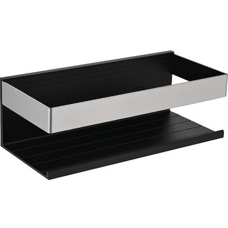 Panier de douche Kalomo noir mat, 280x100x75 mm
