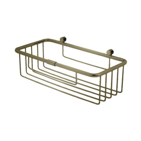Panier de douche rectangulaire 25228 cm or brosse - CRISTINA ONDYNA SHD1596P