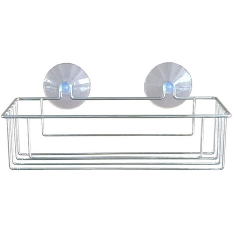 Panier de Douche Ventouse "Filaire Basic" 25cm Chrome