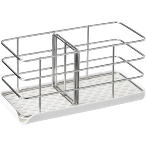 Panier de Drainage en éponge Support de Rangement en Acier Inoxydable Support de Rangement pour évier Peut être utilisé dans la Salle de Bain