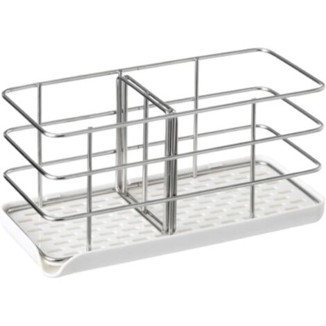 Panier de Drainage en éponge Support de Rangement en Acier Inoxydable Support de Rangement pour évier Peut être utilisé dans la Salle de Bain