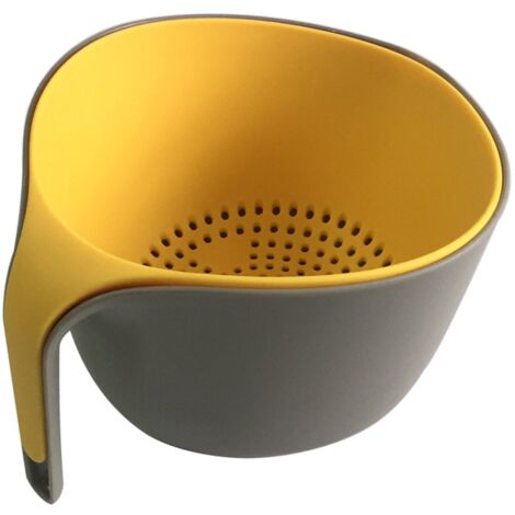 Panier de filtration triangulaire ING pour le lavage des eaux asphaltées, lot de 2, jaune et gris