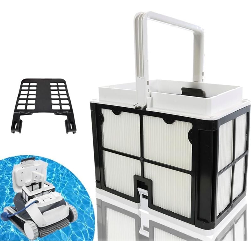 Panier de filtre ultrafin applicable 9991460-R1 Compatible Dolphin Robot Nettoyeur de piscine S50 S100 Active 10 15 Echo T15 T25 Dx3 Cc E20 E10