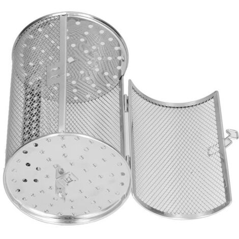 Panier de friteuse rotatif à 360 degrés en acier inoxydable pour four électrique TBEST - Gris