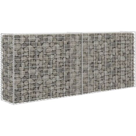 Panier de gabion Acier inoxydable 85 x 30 x 200 cm
