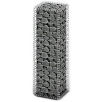 Panier de gabion avec couvercle Fil galvanisé 100 x 30 x 30 cm