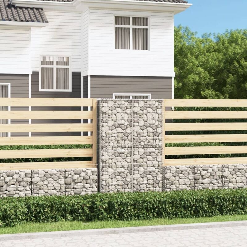 Panier de gabion,Mur en gabion avec couvercle Fil galvanisé 150x100x30 cm CFW22161