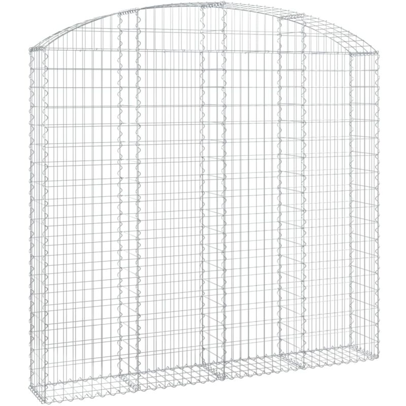 Panier de gabions arqué 200x30x180/200 cm Fer galvanisé