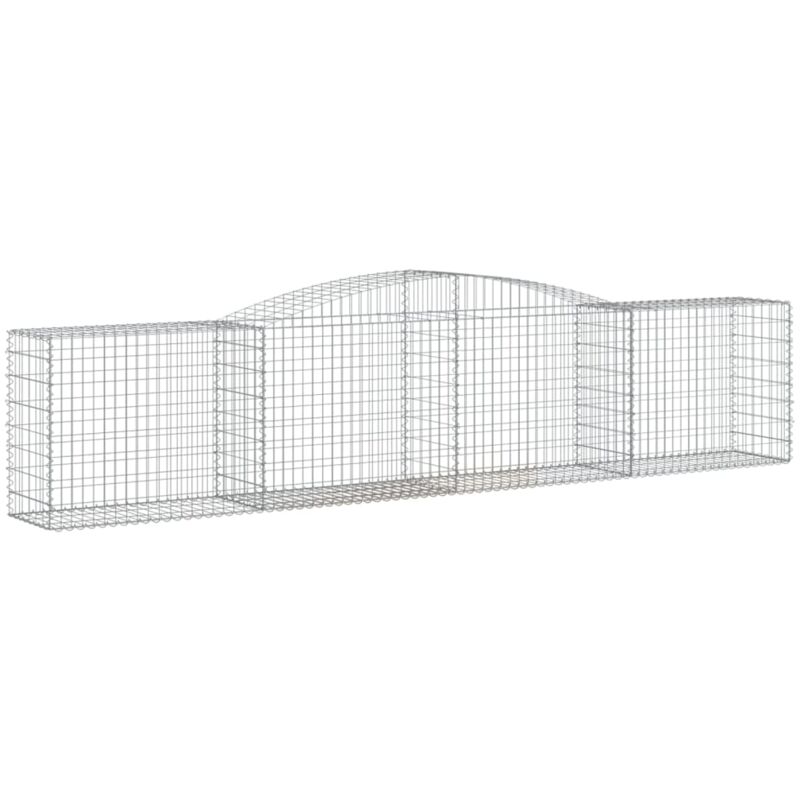 Vidaxl - Panier de gabions arqué 400x50x80/100 cm Fer galvanisé