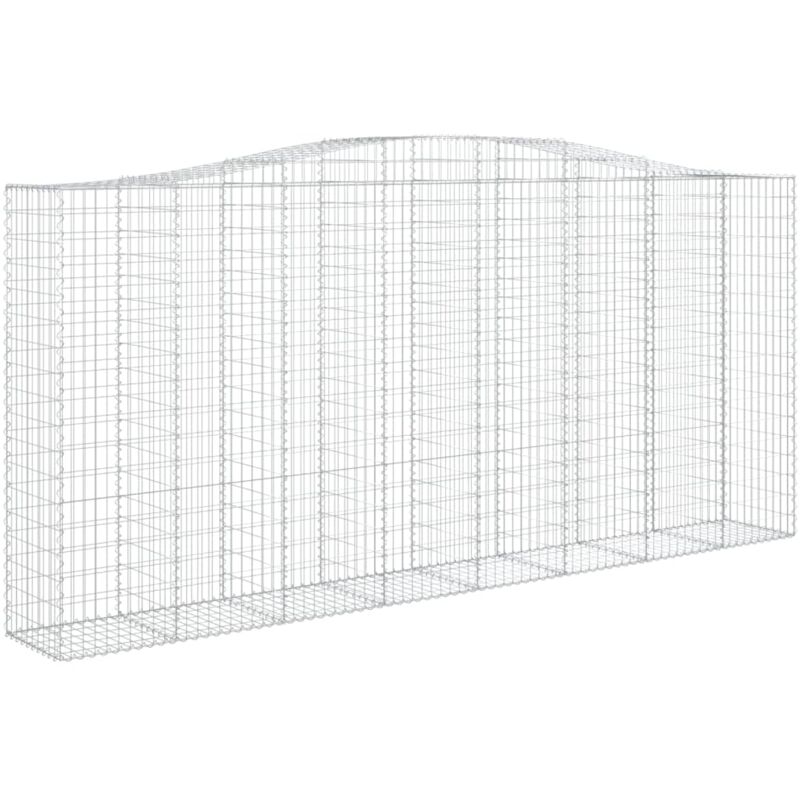 Panier de gabions arqué 400x50x180/200 cm Fer galvanisé