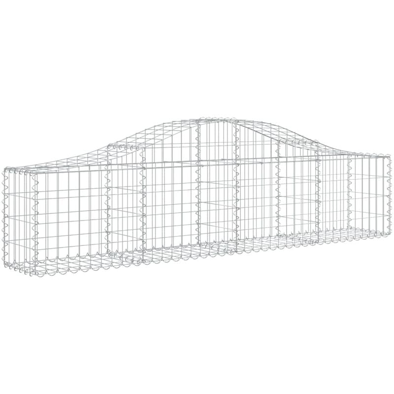 Vidaxl - Panier de gabions arqué 200x30x40/60 cm Fer galvanisé