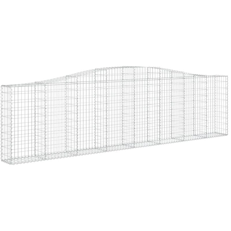 Vidaxl - Panier de gabions arqué 400x30x100/120 cm Fer galvanisé