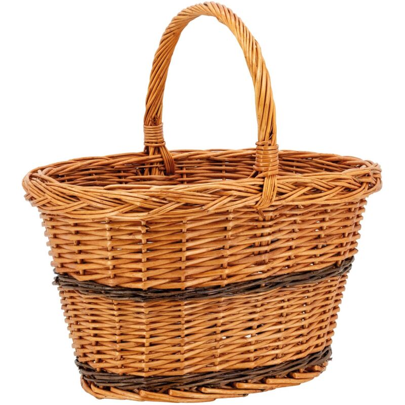 Panier de marché en osier buff 2
