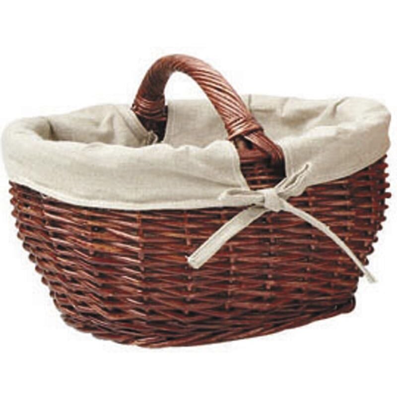 Panier de marché en osier marron Grand