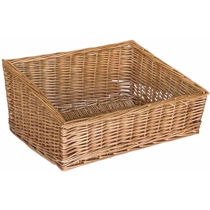 Panier de pain en osier carré cm 45 x 45 h 21