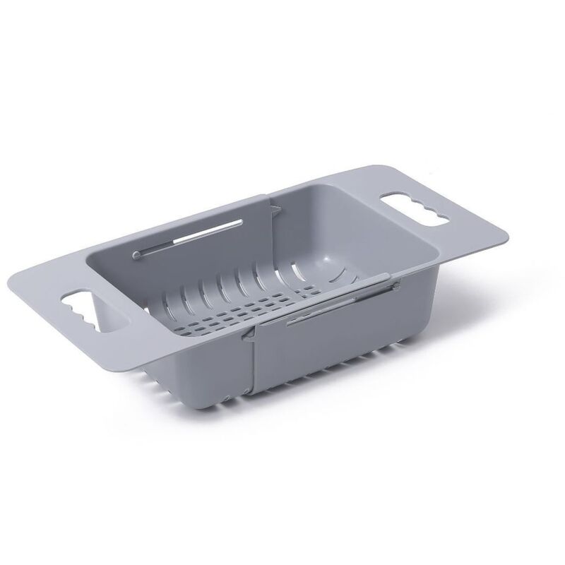 Ersandy - Panier de passoire extensible de cuisine de passoire pliable, passoire réglable de fruits et de légumes au-dessus de l'évier pour la