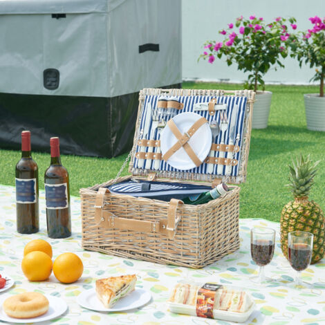 Panier Pique-nique 2-en-1 Pliable – Glacière 20L + Table 47x25 Cm, Housse Imperméable, Portable