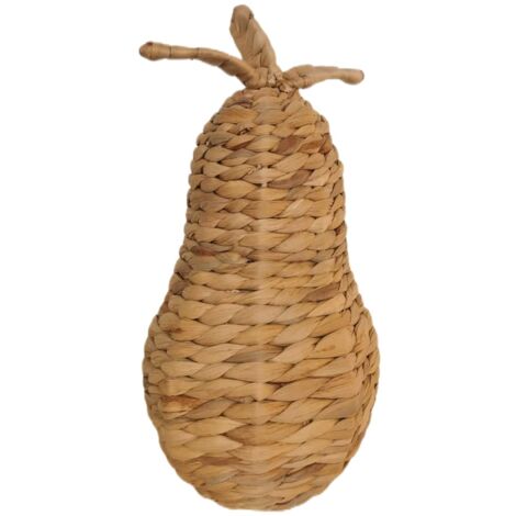 Panier de poire en jacinthe d'eau naturelle pour une décoration de maison moderne et élégante