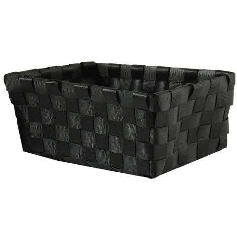 Panier de rangement 10x10x7,5cm Noir MSV