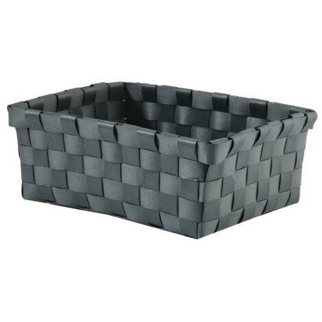 Panier de rangement 19x14x8cm Gris MSV