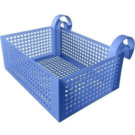 Panier de Rangement, Accessories de Piscine, Piscinette Metal Frame, Porte Gobelet de Piscine, Bleu--