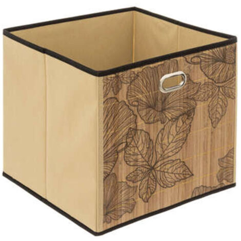 Panier de Rangement "Blackflora" 31cm Beige