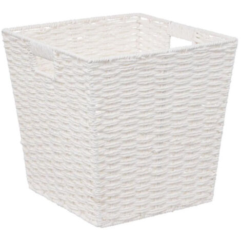 Panier de Rangement Carré "Mix'n'Modul" 31x31cm Blanc