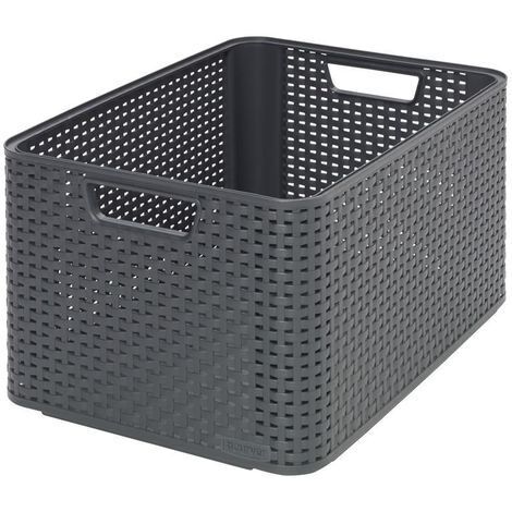 Panier de rangement Curver Style 30L Anthracite