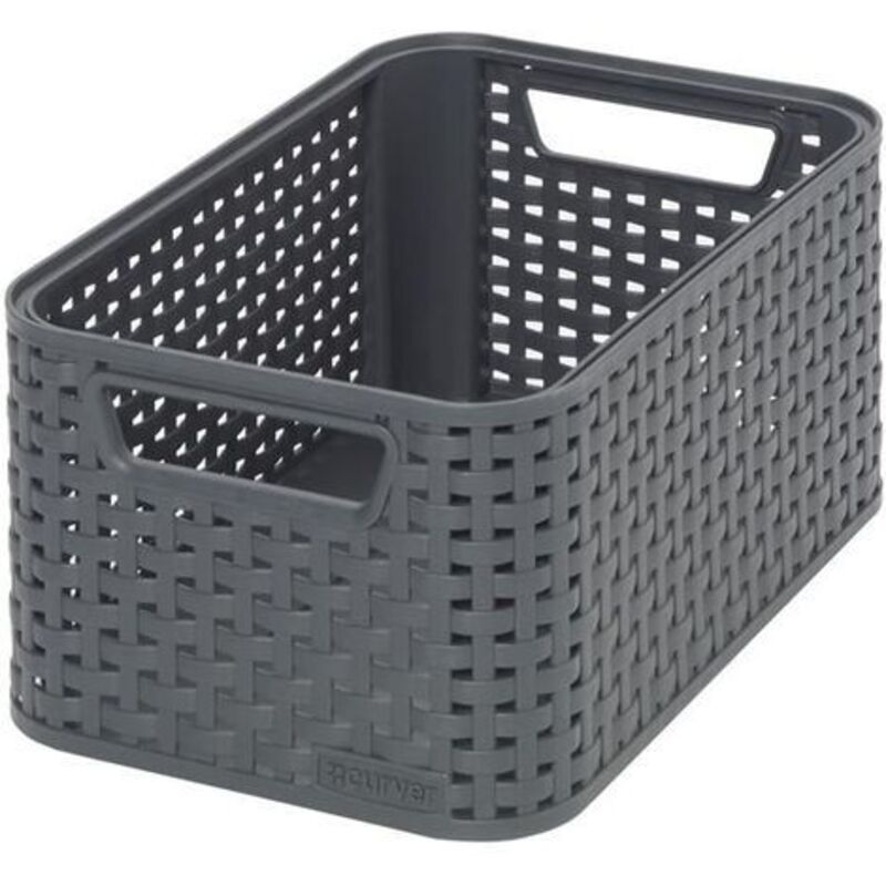 Panier de rangement Curver Style 6L Anthracite Panier de rangement Curver Style 6L Anthracite